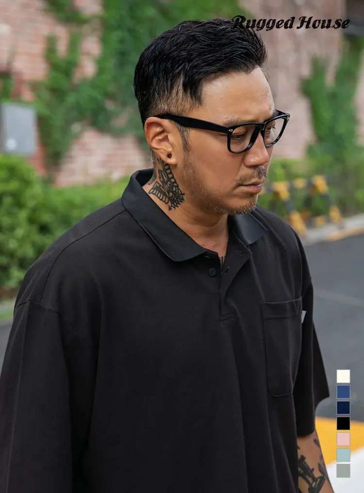 케인즈 오버핏 반팔 PK-T 블랙