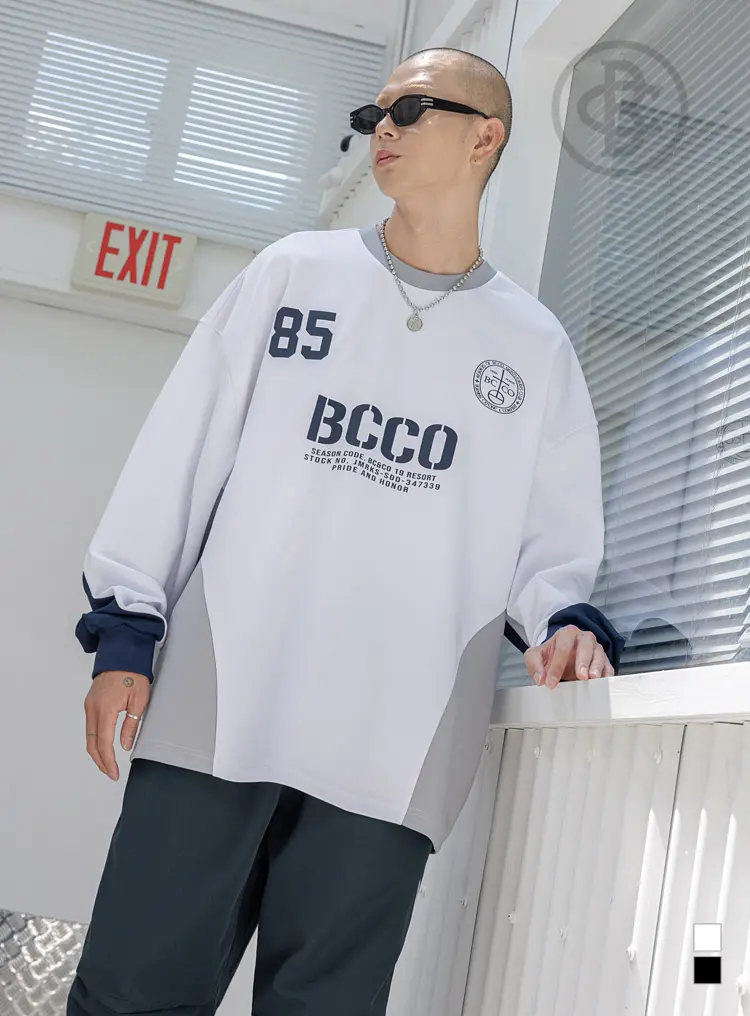 BC Uniform Jersey Long-sleeved T-shirt 화이트