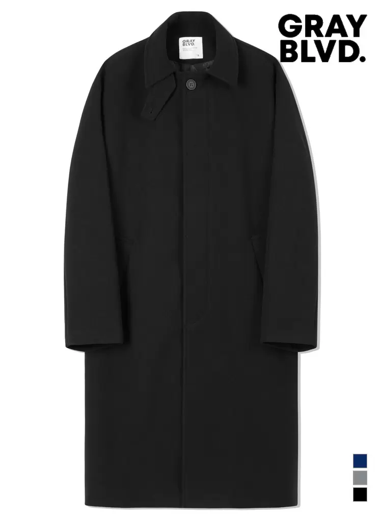 피엠 발마칸 코트 블랙