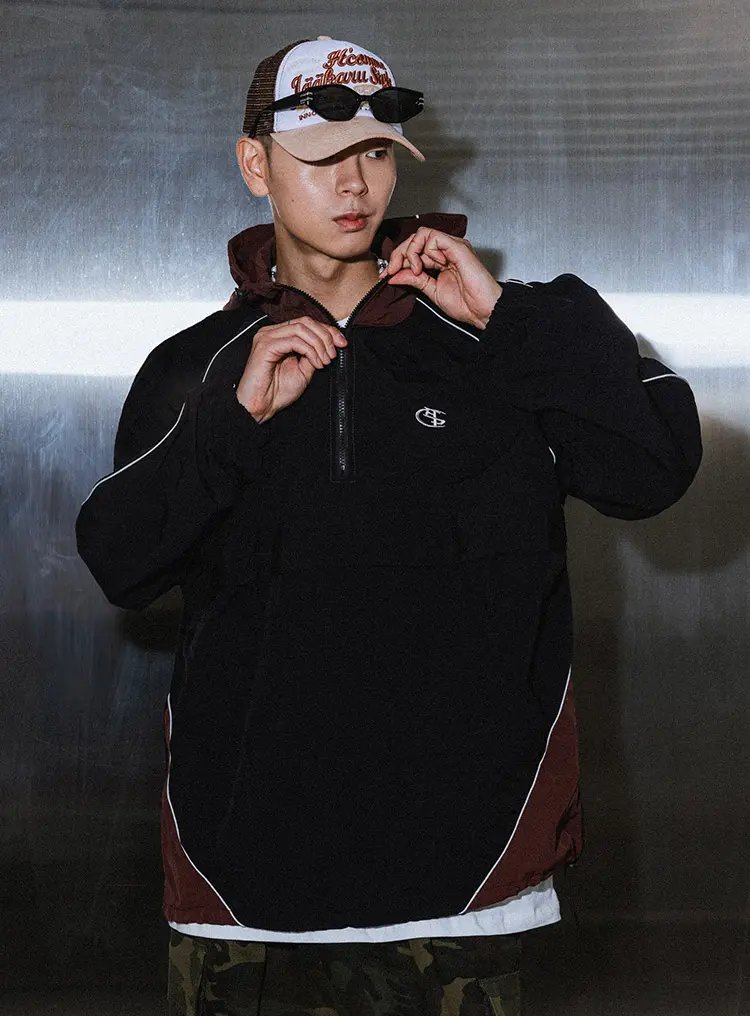 BC Line Hoodie Anorak 브라운