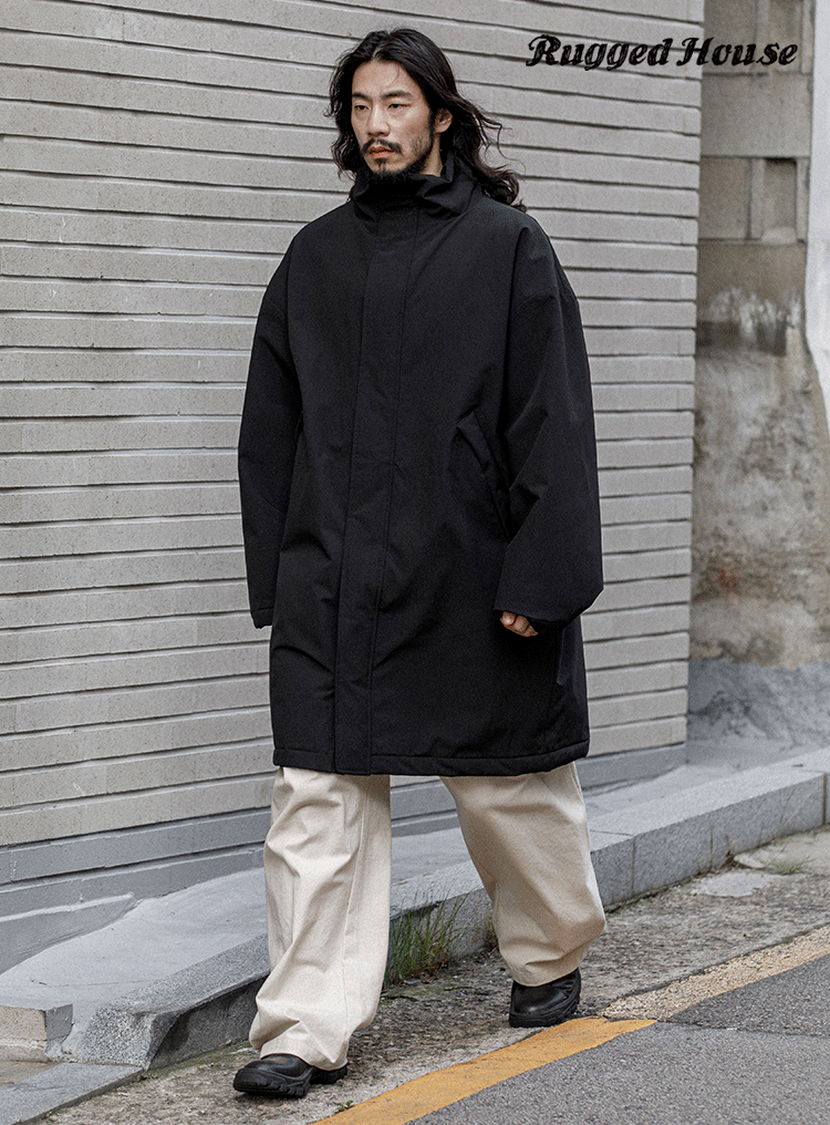 스테너 패딩 코트 블랙