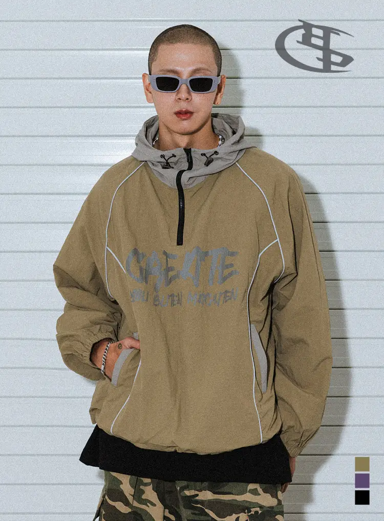 BC CREATE Hoodie Anorak 카키베이지 상품페이지 연결