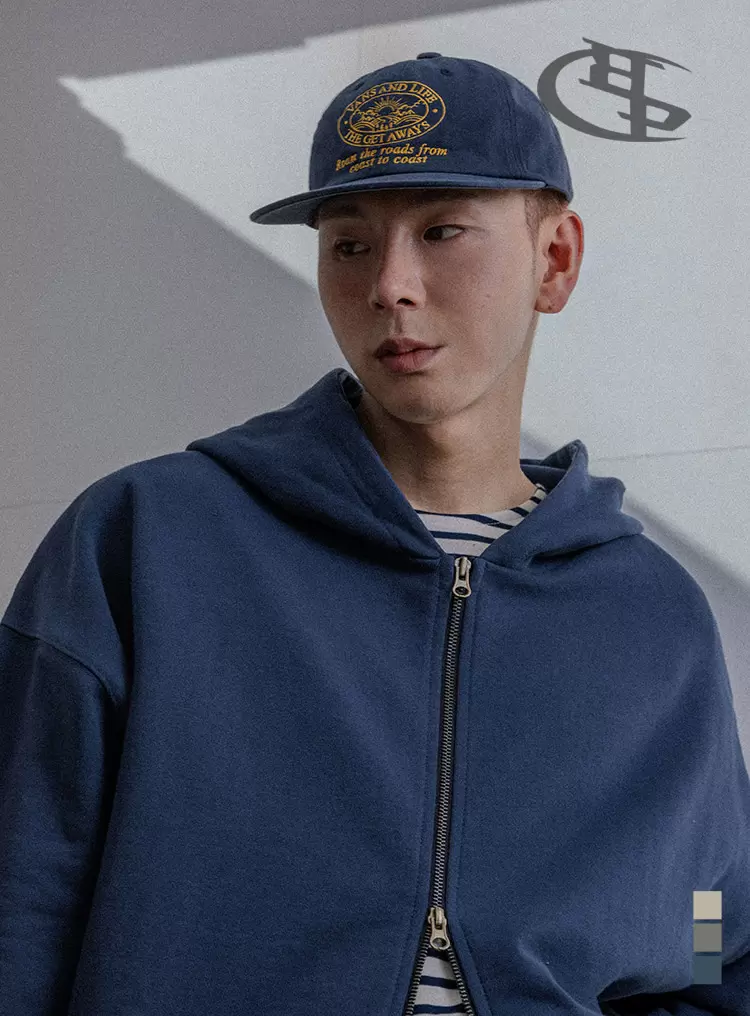BC Rivet Sweat Hoodie Zip-Up 네이비