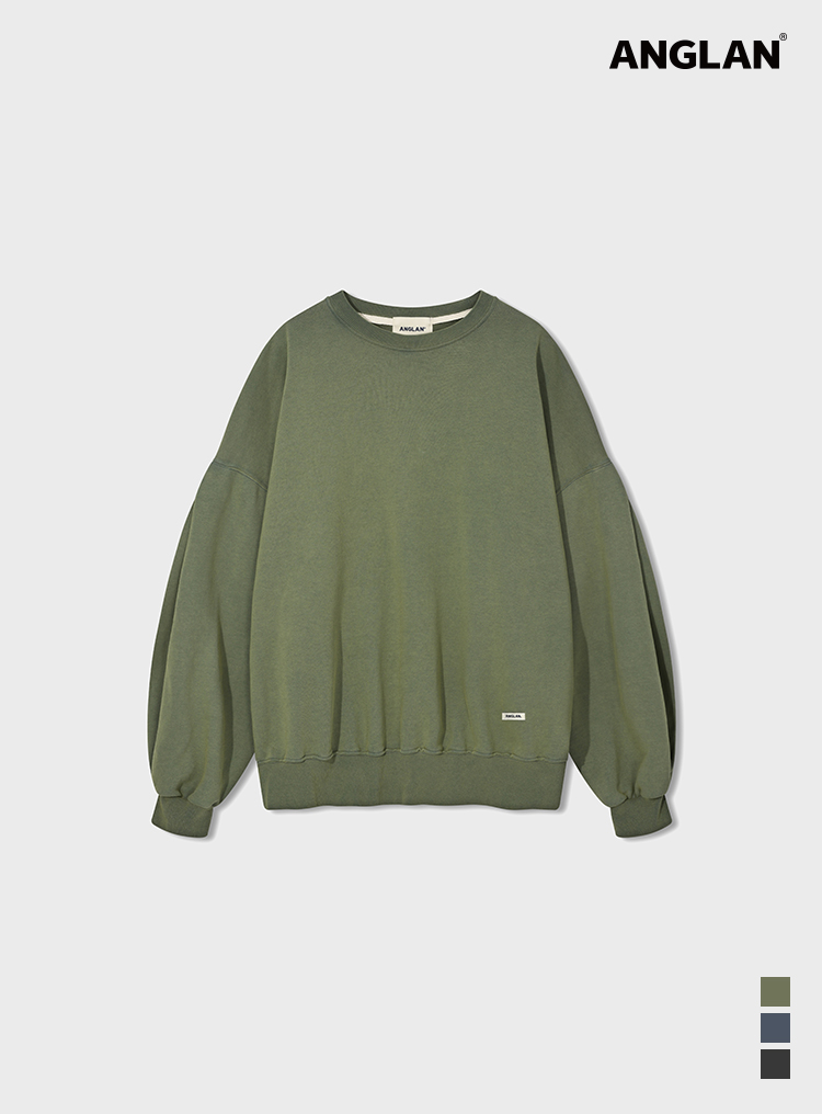 Valley Salt Washed Sweat Shirt - Washed Green 상품페이지 연결