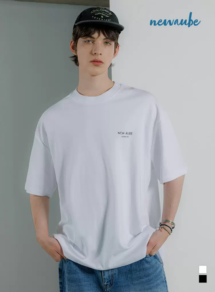 레이어 반팔티 화이트