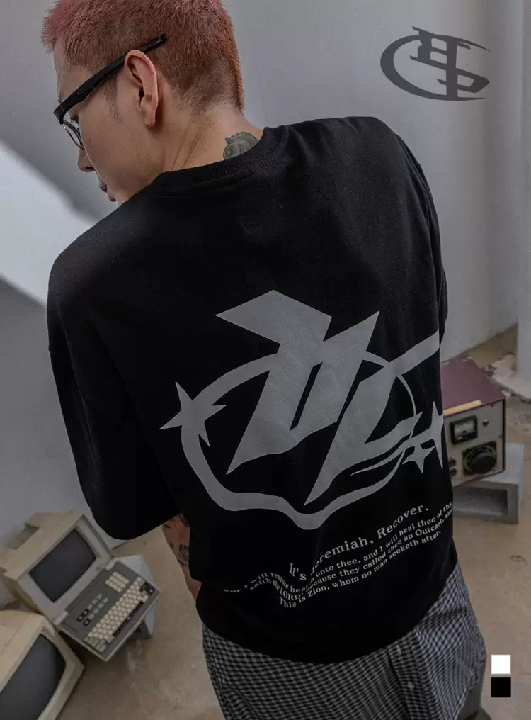 BC 워즈 디지털 반팔 티셔츠 BLACK