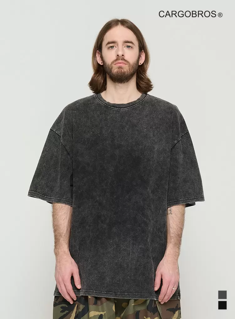 PIG DING OVER BOX SHORT SLEEVE (BLACK)