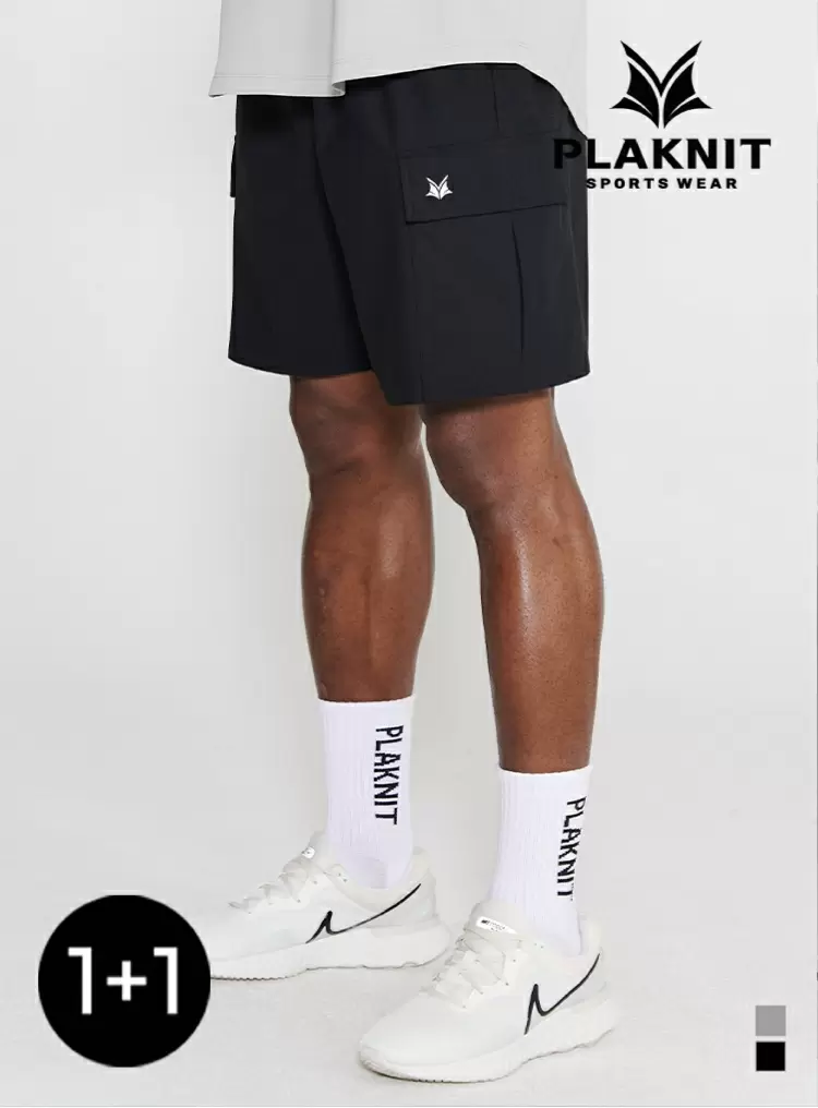[1+1] TECH SWEAT 7인치 카고 반바지