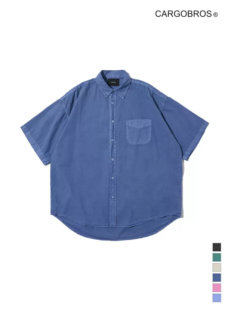 CB PIGMENT SHORT SLEEVE SHIRT (NAVY)