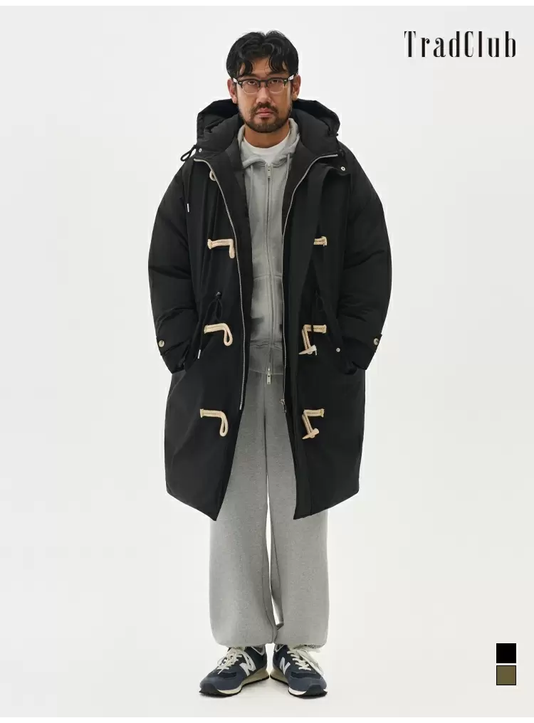 토글 후드 헤비 롱 패딩 (2컬러)