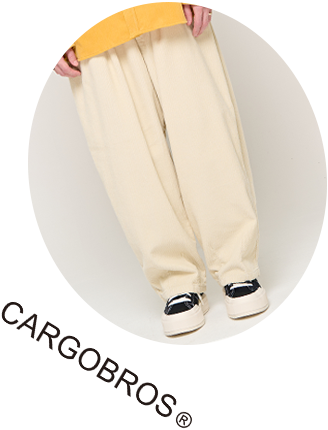 카고브로스 - CB CORDUROY BALLOON WIDE PANTS (BEIGE)