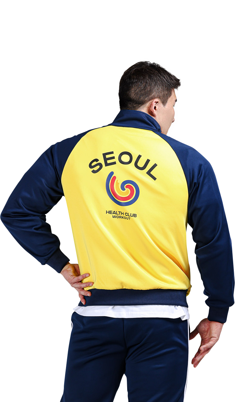 서울 트랙탑 SET-UP 옐로우/네이비