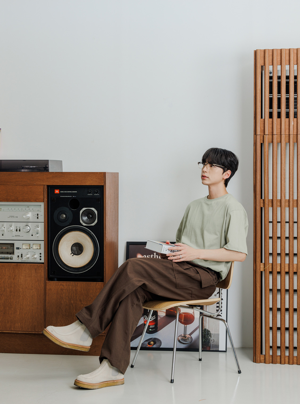 수피마 베이직 반팔티 카키