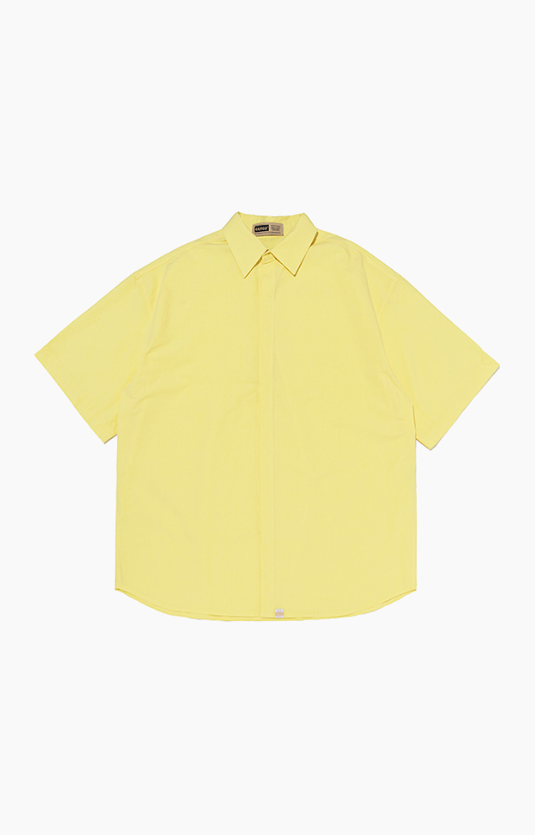 CB BIO OVER SHORT SLEEVE SHIRT YELLOW 제품컷