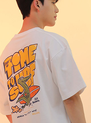 L~6XL TIME SURF 티셔츠