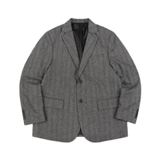 BRITISH HERRINGBONE WOOL JACKET 챠콜