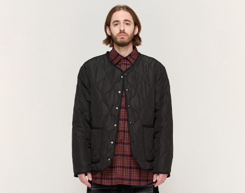 WARM-UP BASIC QUILTING JACKET (BLACK)