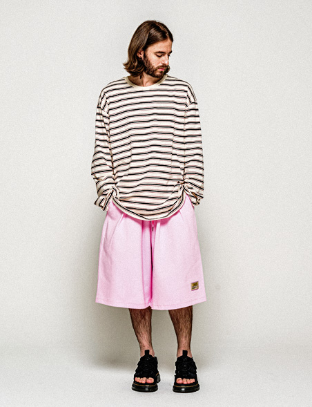 CITY OVER STRIPE T-SHIRT IVORY