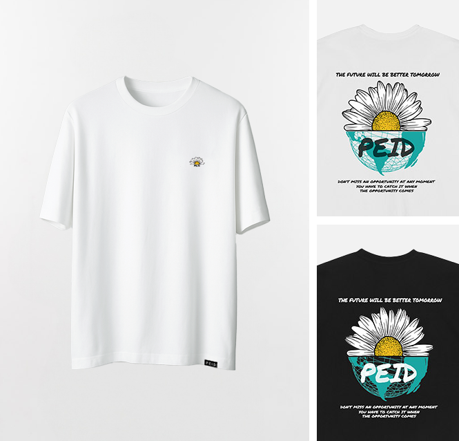 PD HALF DAISY 오버핏 반팔티 2Color