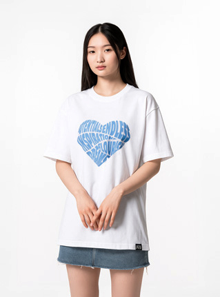 PD BIG HEART 오버핏 반팔티 2Color