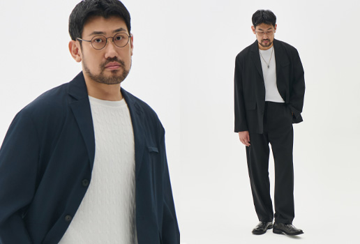 [단독]트래드클럽 X 4XR 쿨 썸머 시어서커 셋업 2컬러