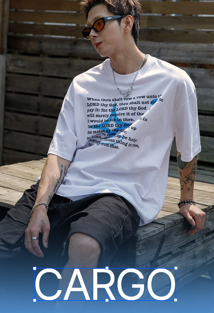 42 사이드턱 버뮤다 팬츠 블랙