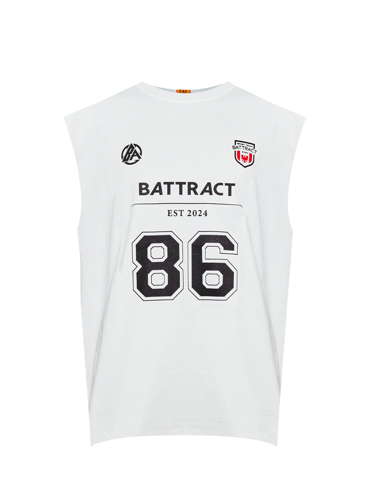 86로고 민소매 2color
