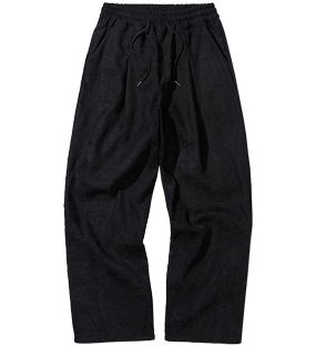 Wide Corduroy Banding Pants