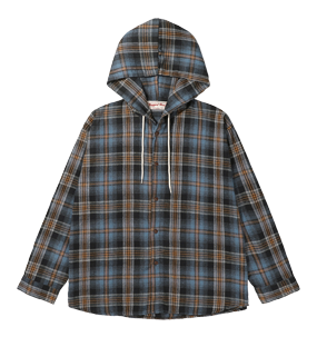 Retro Overfit Hooded Shirket