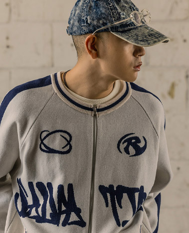 BC Salvation Knit Zip-Up Ivory