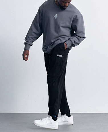 Soft Fleece Loose Fit Pants AM9096BK