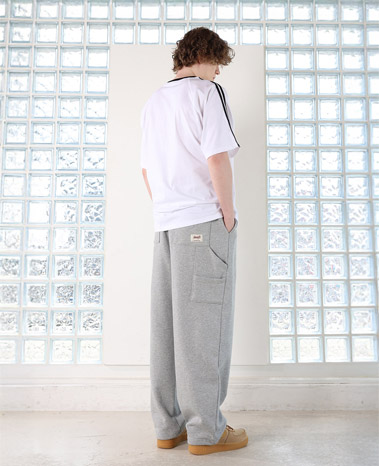 Pintuck Carpenter Wide Sweat Pants YLP-601