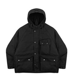 캡틴 후드 패딩야상 2컬러