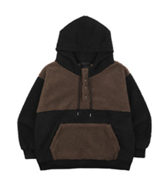 뽀글이 베어후드 아노락 2컬러