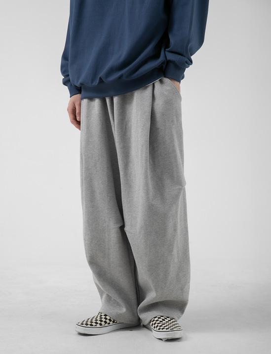 22 원턱 파라슈트 벌룬 스웨트팬츠 그레이