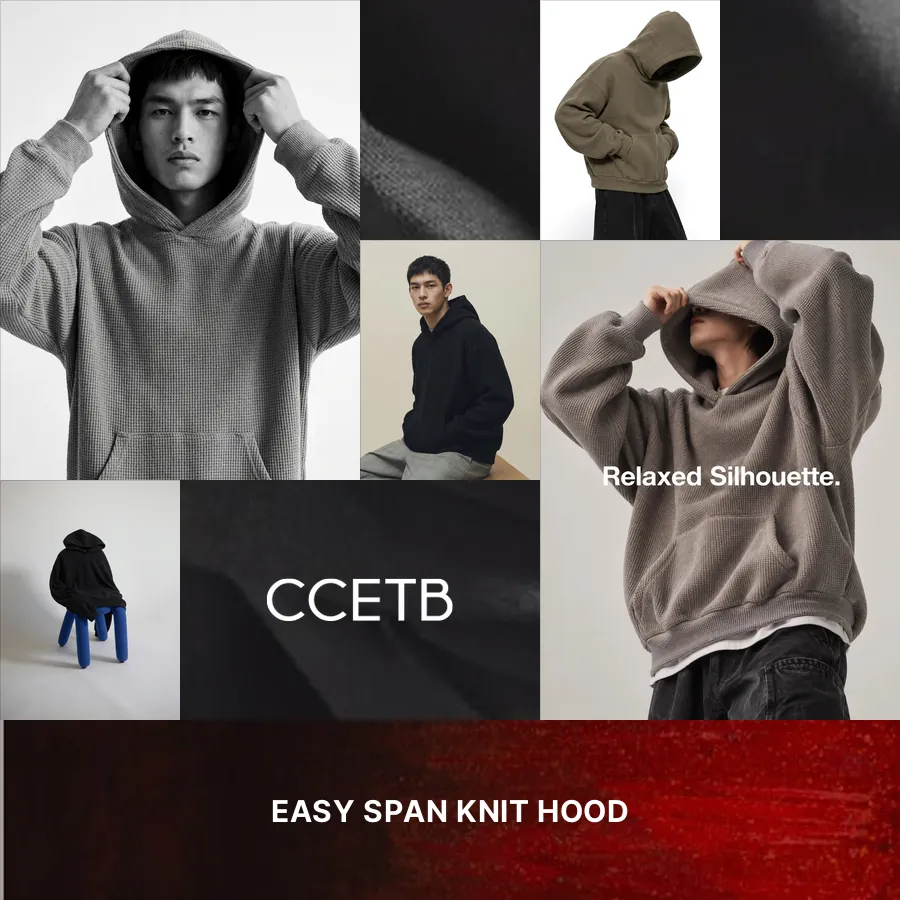 이지 스판 니트 후드티 EASY SPAN KNIT HOOD