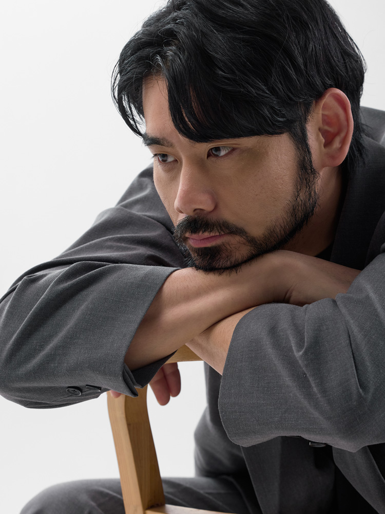 그레인 오버핏 자켓 셋업 그레이