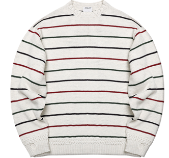 anglan - Round Heavy Sweater - Stripe  