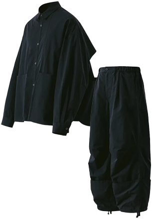 앵글런 - Steric CN Multi Pocket Shirt - black