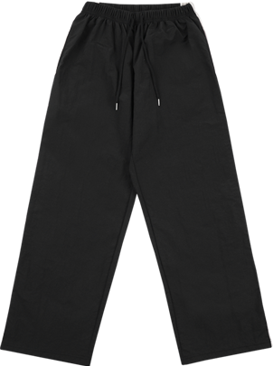 BURNING CAPONE - BC Nylon Side Coloring Pants 블랙