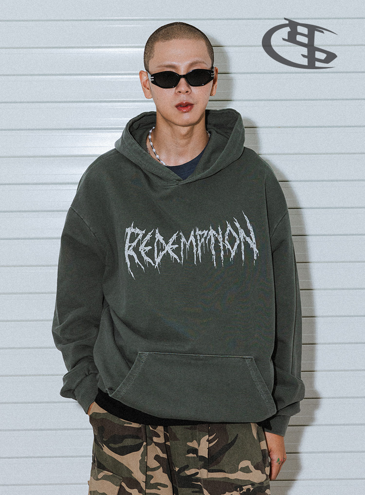 BC Vintage Crack Hoodie 딥카키 상품페이지 연결