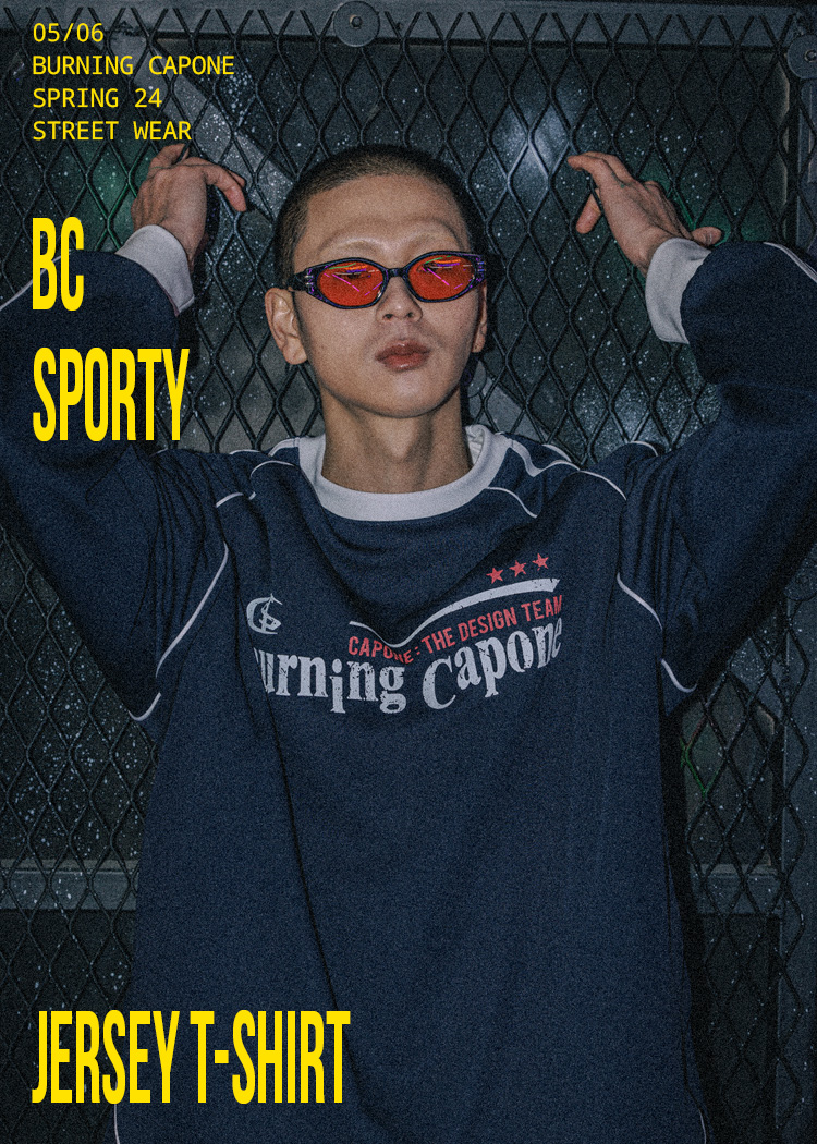 BC Sporty Jersey T-shirt 네이비