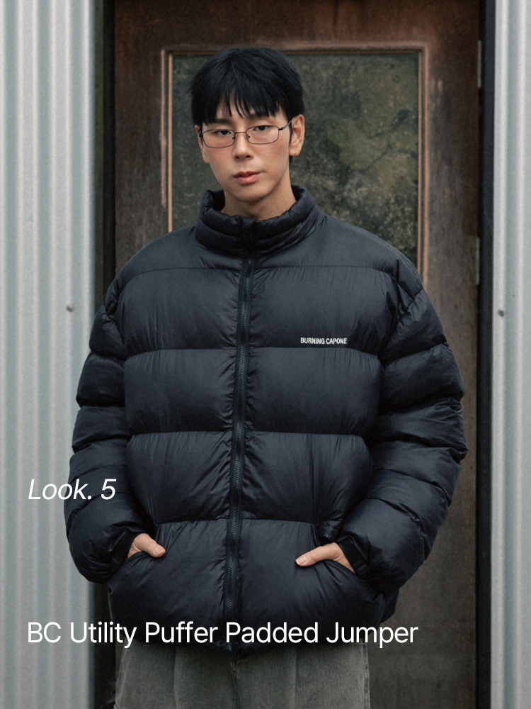 BC 유틸리티 푸퍼 패딩점퍼 (BLACK)