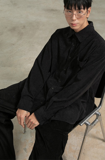 [1+1] BC 코듀로이 포켓 셔츠