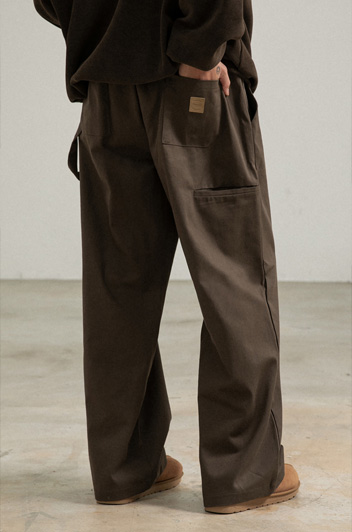 BC 워크 가죽패치 카펜더 팬츠 (BROWN)