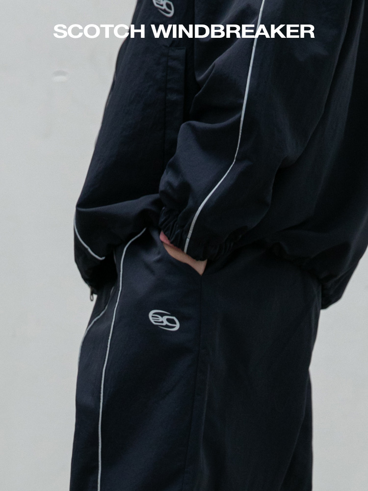 BC 스카치 윈드브레이커 팬츠 (BLACK)