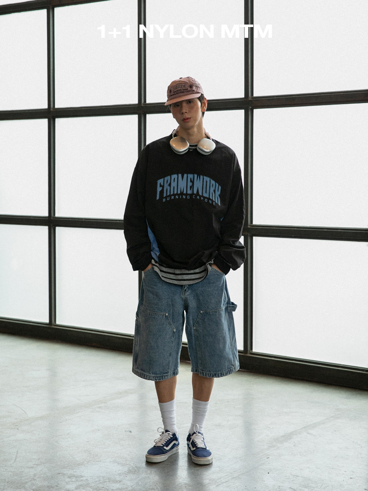 [1+1] BC 나일론 프레임 워크 맨투맨