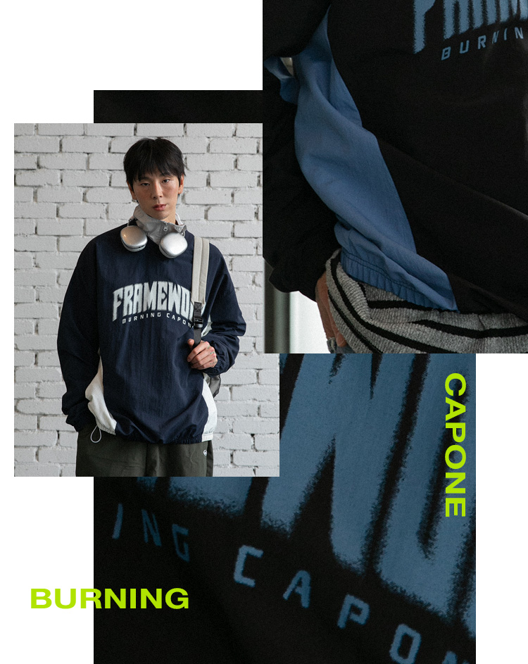 [1+1] BC 나일론 프레임 워크 맨투맨