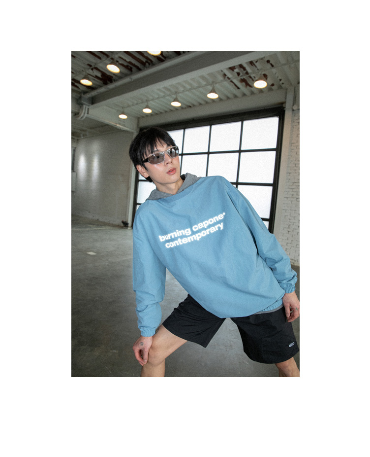 BC 나일론 스카치 나염 맨투맨 (SKY BLUE)