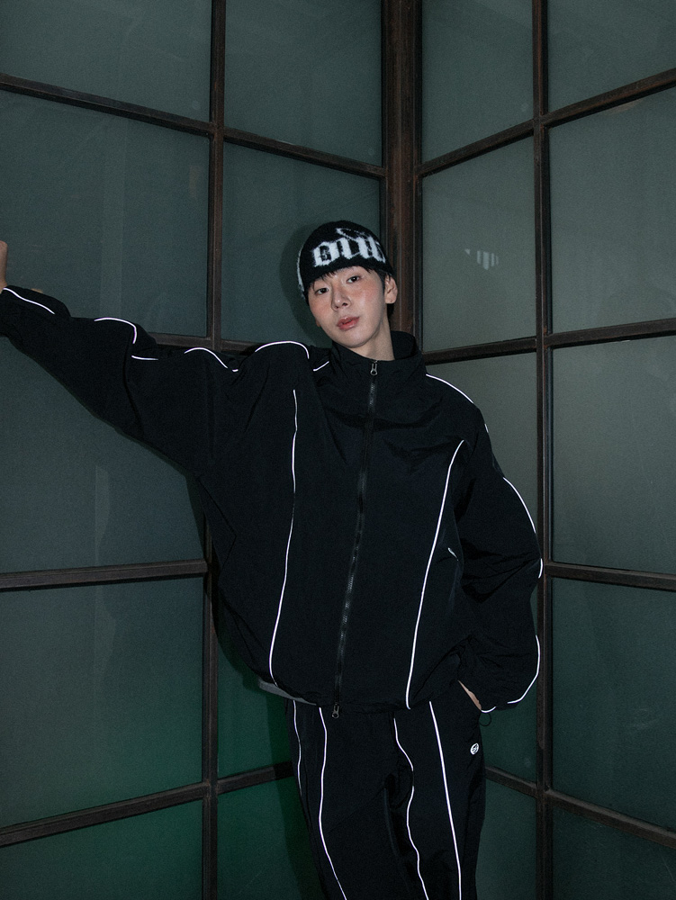 BC 스카치 윈드브레이커 자켓 (BLACK)